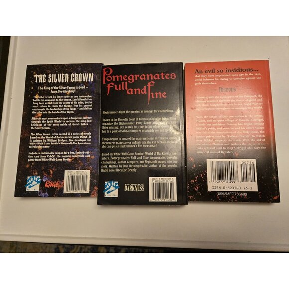 Lot of 3 Fantasy Books: Pomegranates Full n Fine, Seed of Darkness, Silver Crown - Picture 2 of 2